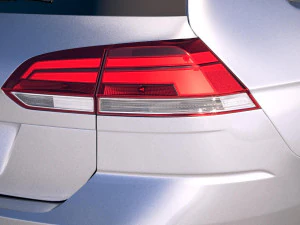 Volkswagen Golf Variant 2017 3D Model