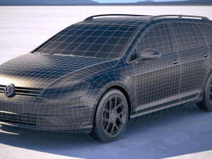 Volkswagen Golf Variant 2017 3D Model