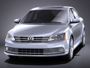 Volkswagen Jetta 2015 vray Modèle 3D