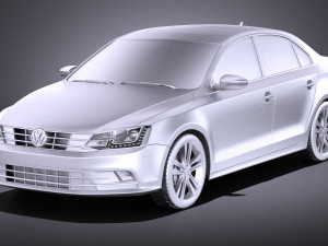 Volkswagen Jetta 2015 vray Modèle 3D