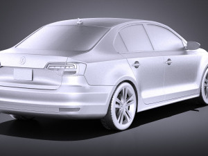 Volkswagen Jetta 2015 vray Modèle 3D