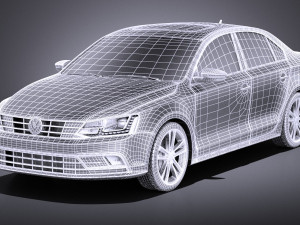 Volkswagen Jetta 2015 vray Modèle 3D