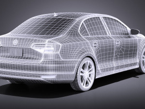 Volkswagen Jetta 2015 vray Modèle 3D