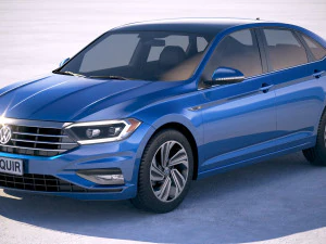 Фольксваген Джетта 2019 3D Модель