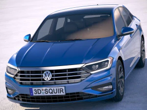 Volkswagen Jetta 2019 3D Model