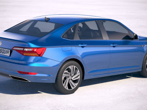 Volkswagen Jetta 2019 3D Модель