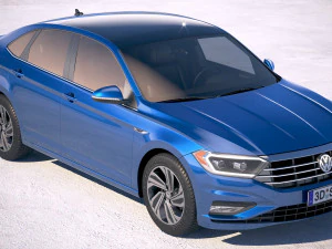 Volkswagen Jetta 2019 3D Model
