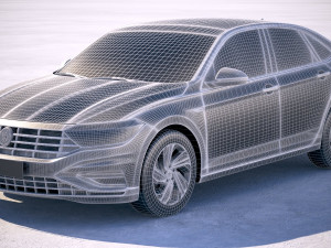 Volkswagen Jetta 2019 3D Модель