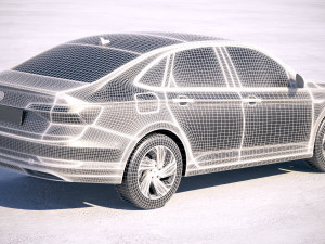 Volkswagen Jetta 2019 3D Модель