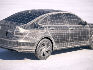 Volkswagen Jetta 2019 3D Модель