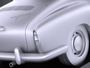 Volkswagen Karmann Ghia Coupe 1955-1974 vray 3D Model