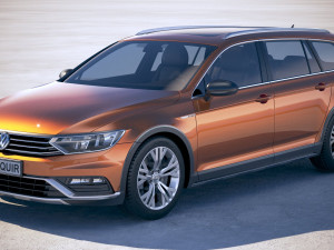 Volkswagen Passat Alltrack 2018 3D 模型