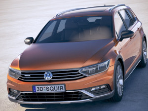 Volkswagen Passat Alltrack 2018 3D 모델