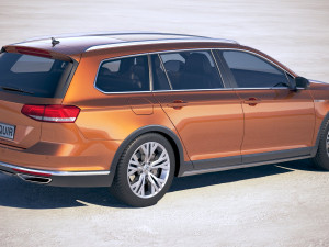 Volkswagen Passat Alltrack 2018 3D 모델