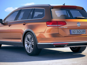 Volkswagen Passat Alltrack 2018 3D 모델