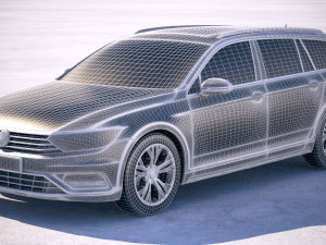 Volkswagen Passat Alltrack 2018 3D 모델