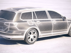 Volkswagen Passat Alltrack 2018 3D 모델