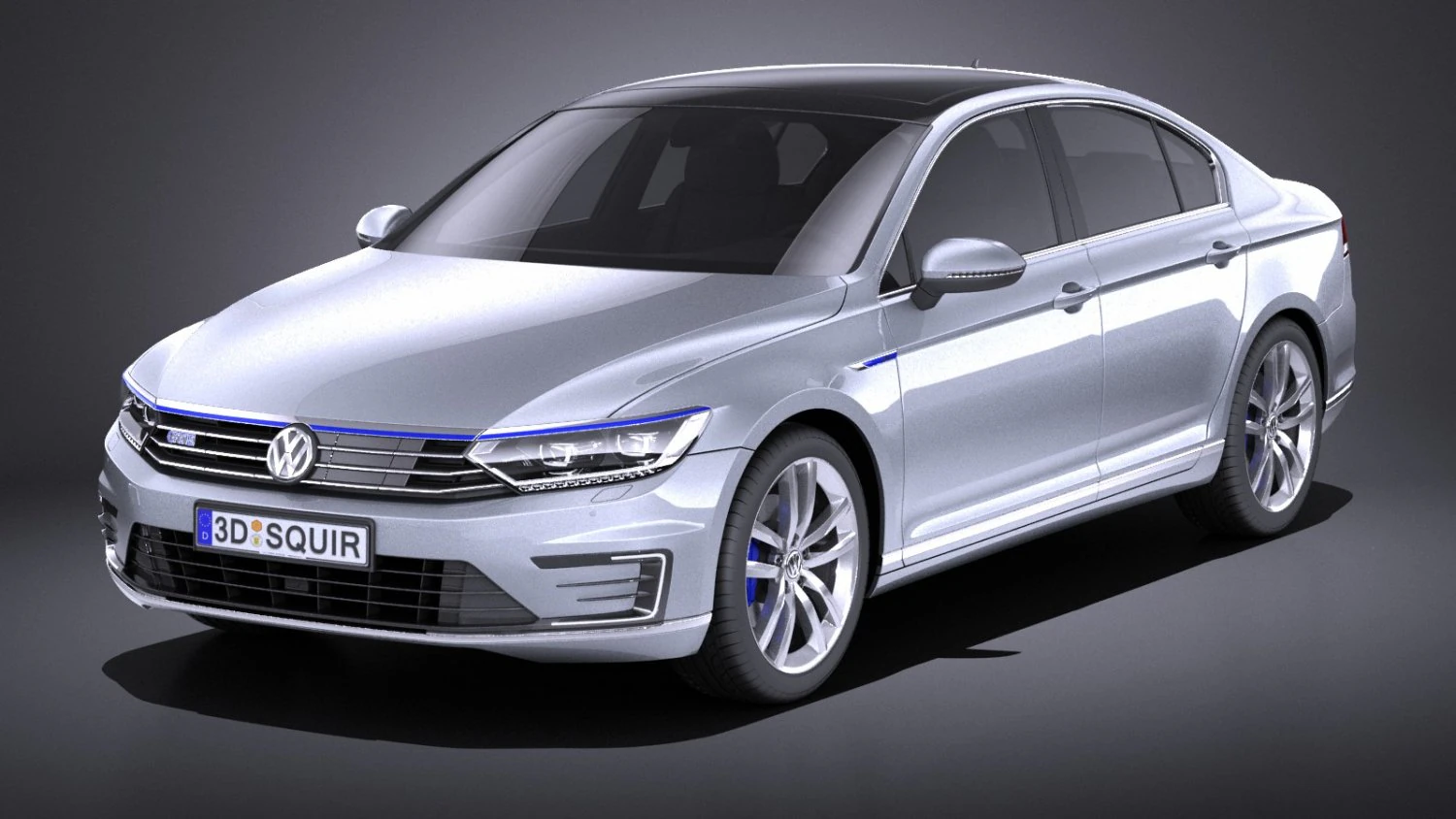 Volkswagen Passat B8 2015 vray 3D Model .c4d .max .obj .3ds .fbx .stl .blend 