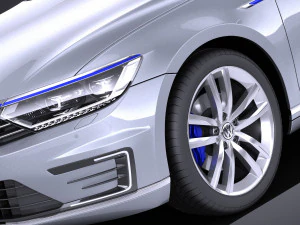 Volkswagen Passat B8 2015 vray 3D Model
