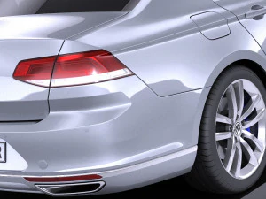 Volkswagen Passat B8 2015 vray 3D Model