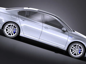 Volkswagen Passat B8 2015 vray 3D Model