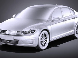 Volkswagen Passat B8 2015 vray 3D Model