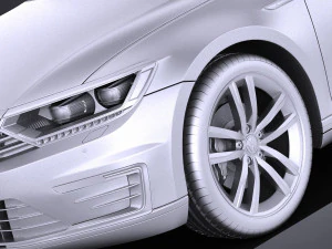 Volkswagen Passat B8 2015 vray 3D Model