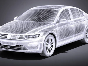 Volkswagen Passat B8 2015 vray 3D Model