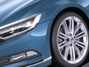 Volkswagen Passat Variant 2015 vray Model 3D