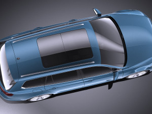 Volkswagen Passat Variant 2015 vray Model 3D