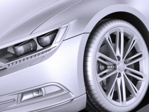 Volkswagen Passat Variant 2015 vray Model 3D