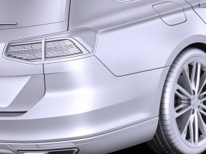 Volkswagen Passat Variant 2015 vray Model 3D