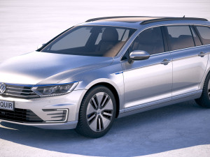 Volkswagen Passat Variant GTE 2018 3D Model