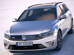 Volkswagen Passat Variant GTE 2018 3D Model