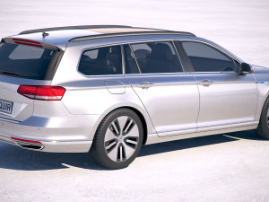 Volkswagen Passat Variant GTE 2018 3D मॉडल