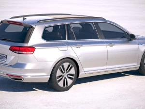 Volkswagen Passat Variant GTE 2018 3D Model