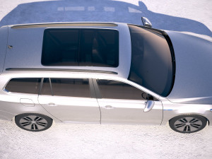 Volkswagen Passat Variant GTE 2018 3D मॉडल