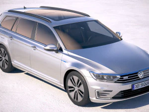 Volkswagen Passat Variant GTE 2018 3D Model