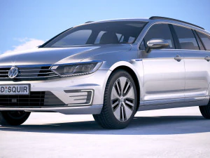Volkswagen Passat Variant GTE 2018 3D Model