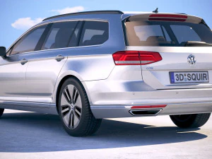 Volkswagen Passat Variant GTE 2018 3D Model