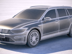 Volkswagen Passat Variant GTE 2018 3D मॉडल