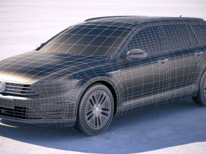 Volkswagen Passat Variant GTE 2018 3D मॉडल