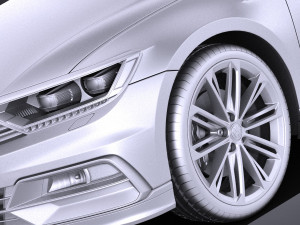 Volkswagen Passat Variant R-line 2015 vray 3D Model