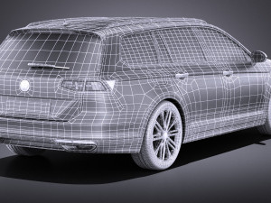 Volkswagen Passat Variant R-line 2015 vray 3D Model