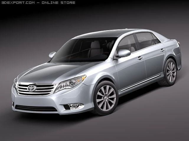 Toyota Avalon 2011 3D Model .c4d .max .obj .3ds .fbx .stl .blend 