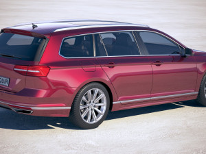 Volkswagen Passat Variant R-line 2018 Model 3D