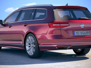 Volkswagen Passat Variant R-line 2018 Model 3D