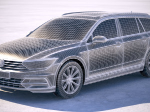 Volkswagen Passat Variant R-line 2018 Model 3D