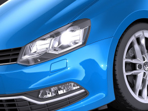 Volkswagen Polo 3-door 2015 vray 3D-Modell