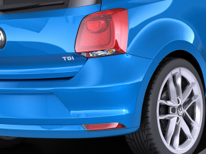 Volkswagen Polo 3-door 2015 vray 3D-Modell
